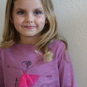 Laugh Girls LS New York Ballerina Tee